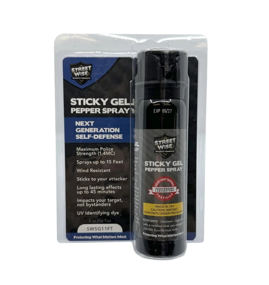 Streetwise Sticky Gel Pepper Spray 4oz