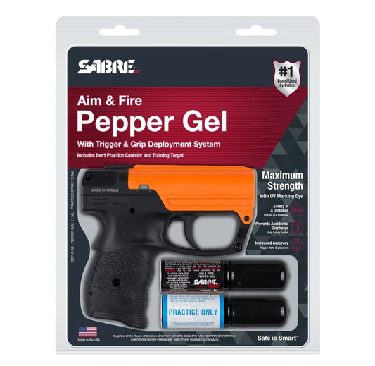 Aim and Fire Pepper Gel with Trigger and Grip Deployment